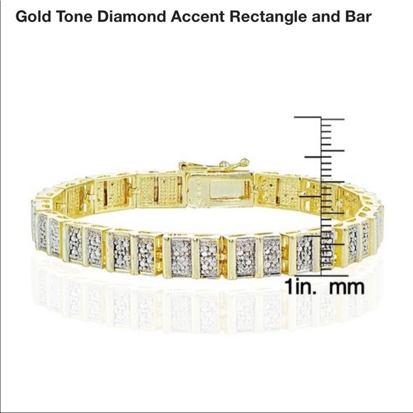 Jewelry New Gold Tone Diamond Accent Tennis Bracelet Poshmark
